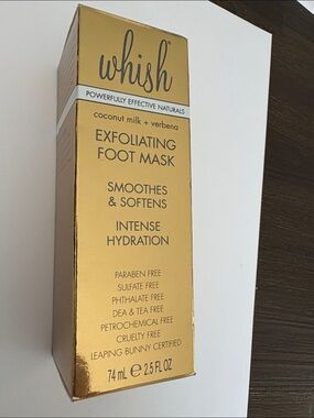 whish Gold Packaging Exfoliating Foot Mask